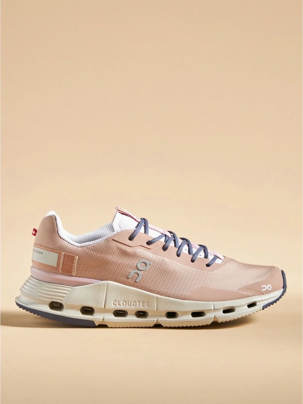 On Running Women's Sneakers in Light Pink with Gray Accents